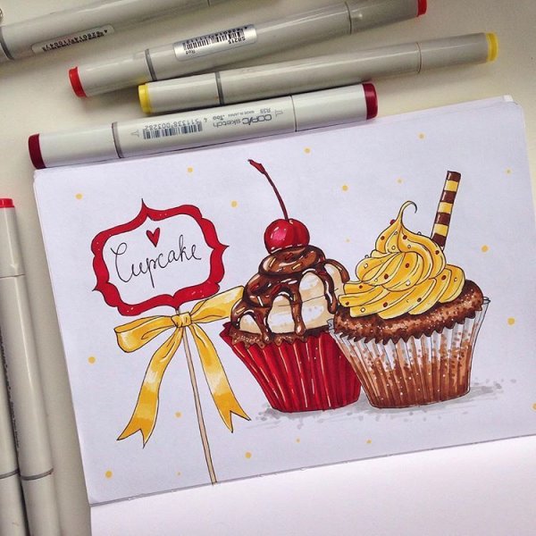 Рисунки на др маркерами