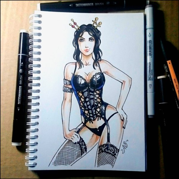 Рисунки для скетчбука ню