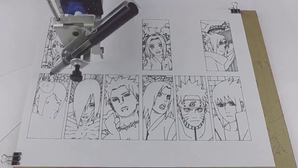 Скетчбук в стиле Наруто