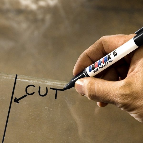 Маркер водостойкий с тонким наконечником Markal dura Ink 15, черный