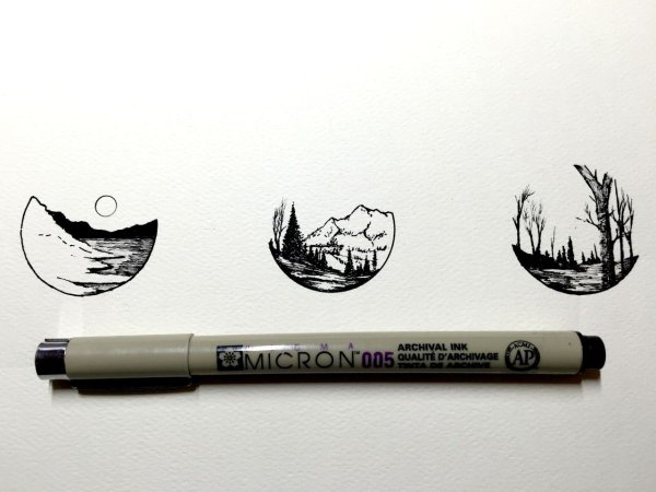 Тонкие фломастеры