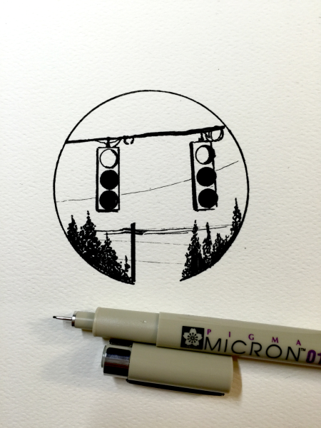 Рисунки на авто маркером