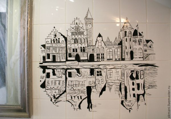 Космос гелевой ручкой