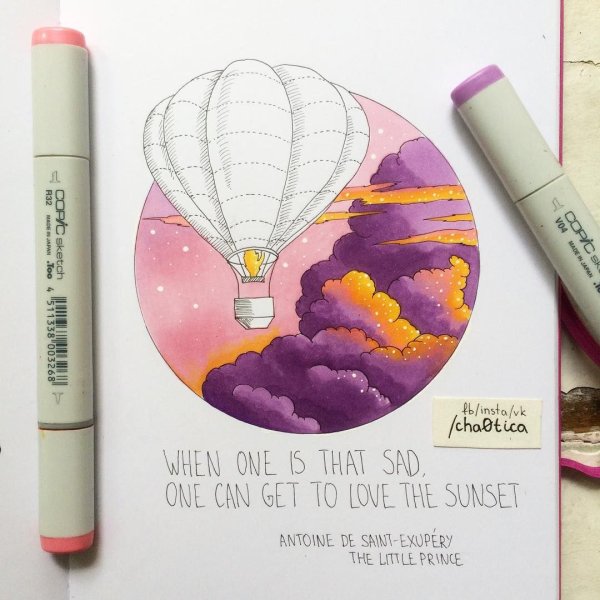 Скетчинг маркерами Лизы Красновой