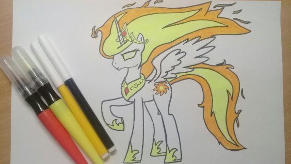 Рисование злой Селестии