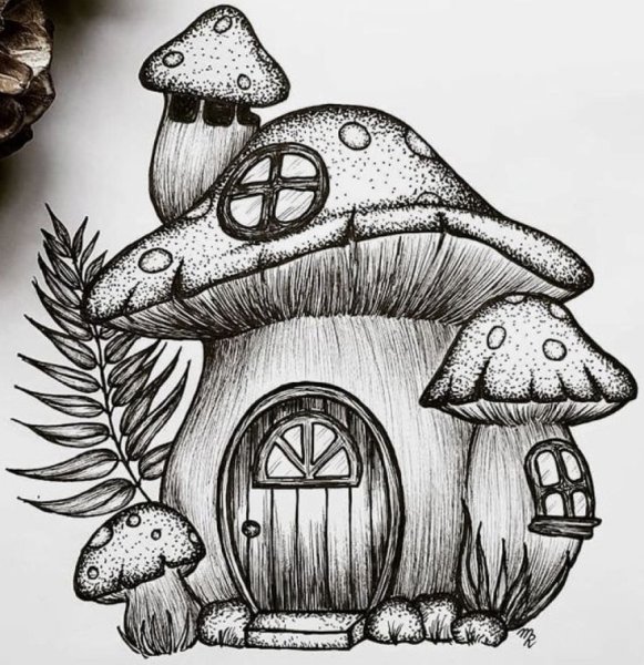 Домик на дереве рисунок