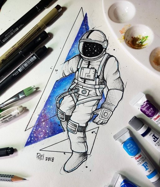 Идеи для рисования космос