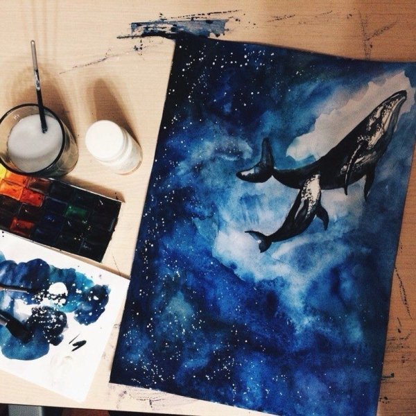 Крутые идеи для рисования акварелью