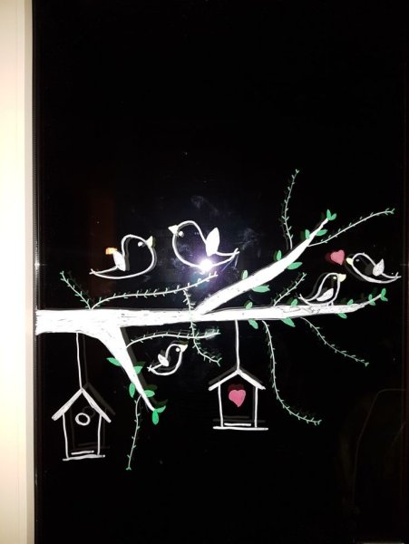 Наклейки на окна новогодние