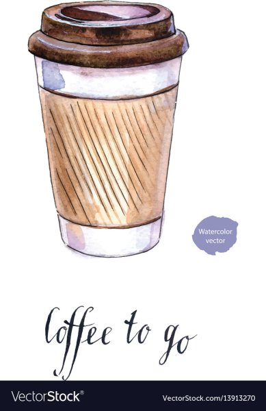 Стаканчик кофе маркерами