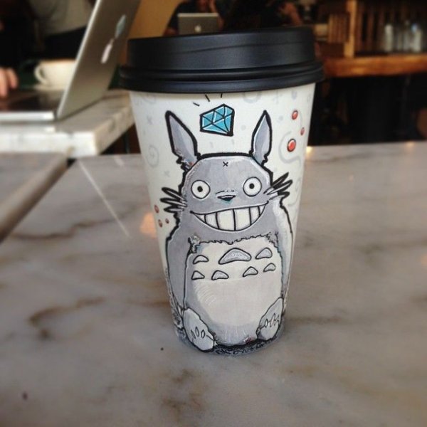 Разрисованные стаканчики для кофе