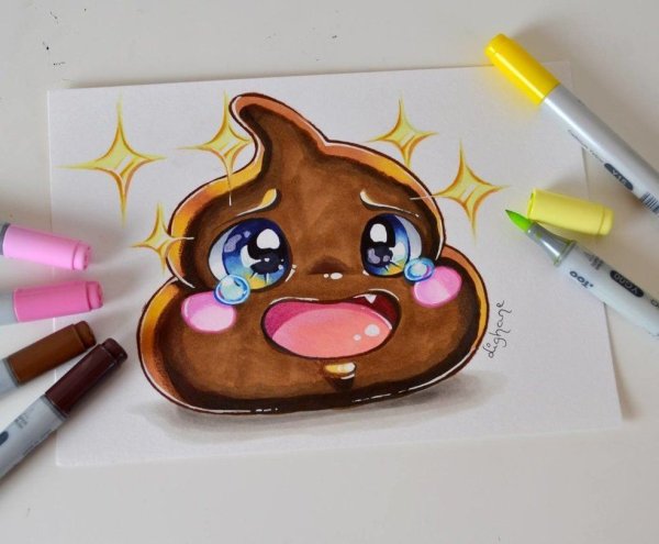 Рисунки маркерами