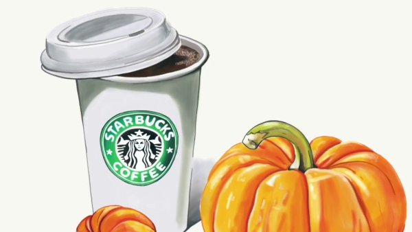 Скетчи маркерами кофе Старбакс