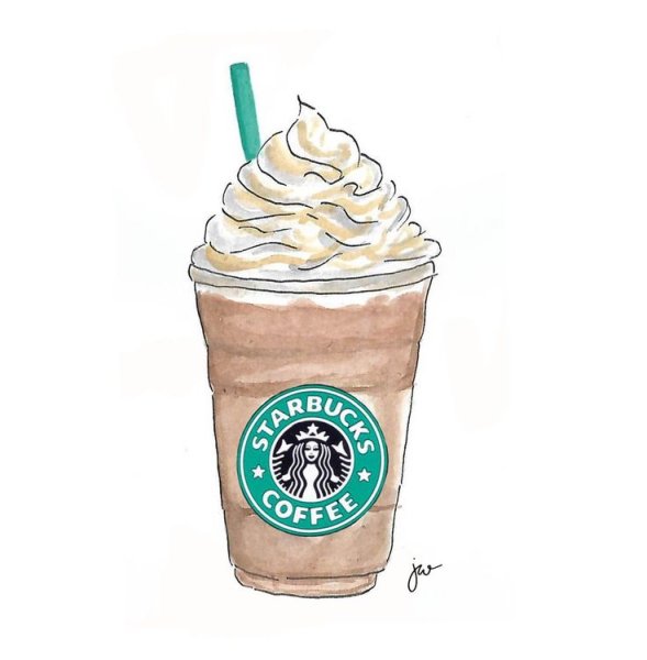 Стикеры кофе Старбакс