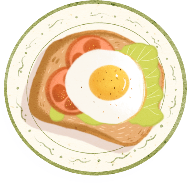 Яичница акварелью