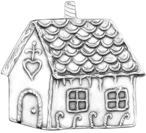 Пряничный домик трафарет