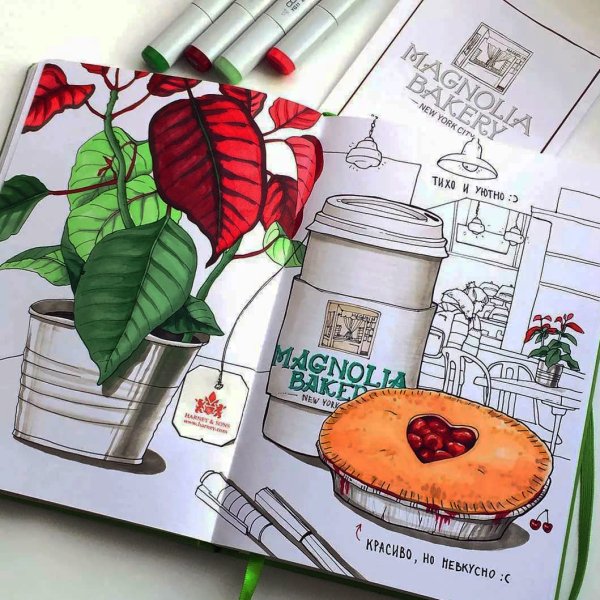 Рисунки для скетчбука маркерами для скетчинга