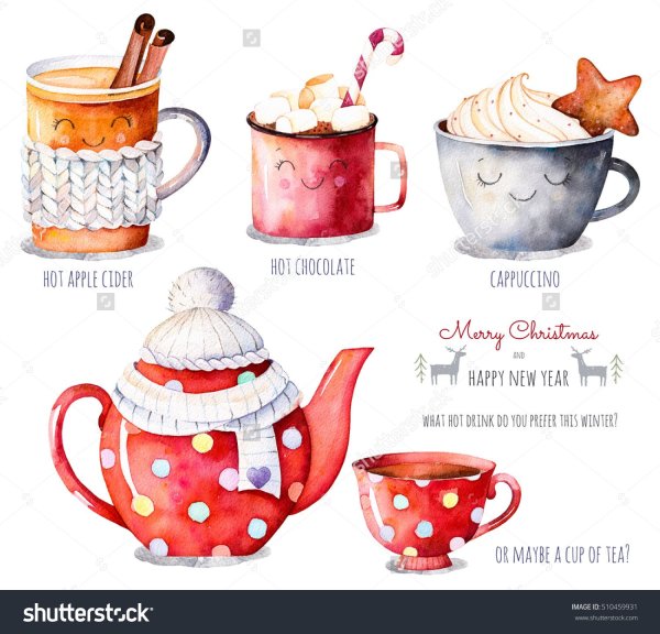 Кофе акварель