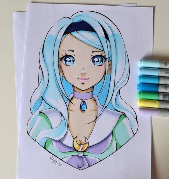 Гарри Поттер скетч маркерами