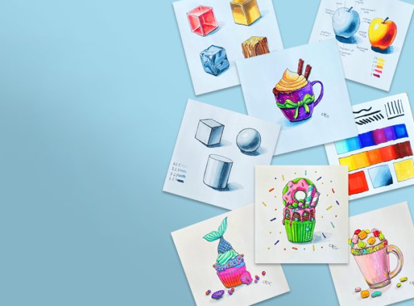 Портрет фломастерами