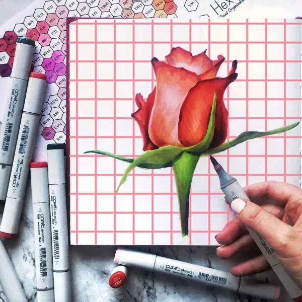 Рисунки маркерами для скетчинга