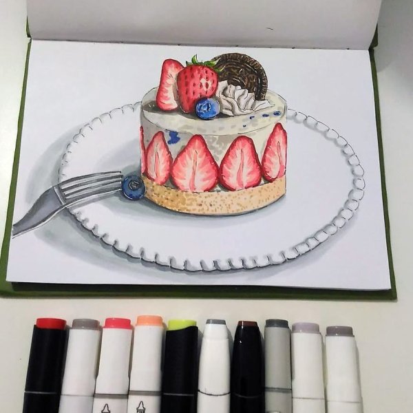 Уроки рисования маркерами