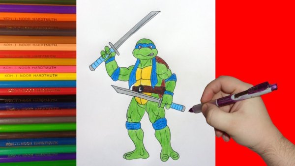 Нарисовать Леонардо