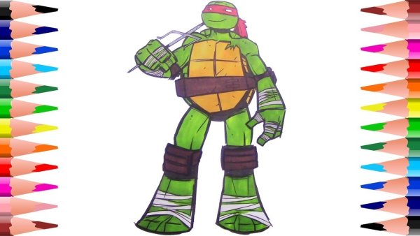 Нарисовать черепашку ниндзя из фильма