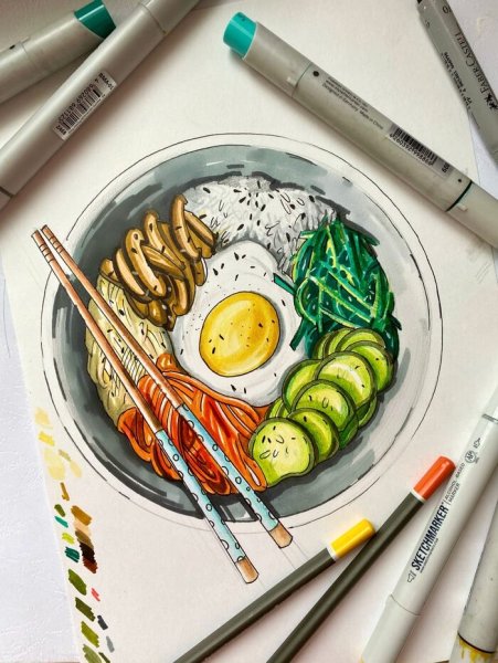 Рисование маркерами для скетчинга