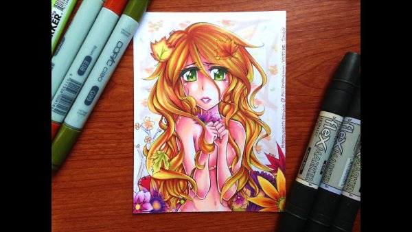 Рисунки маркерами