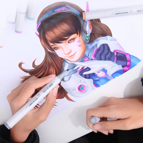 Рисунки маркерами