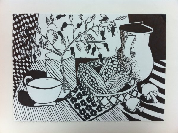 Натюрморт в графике