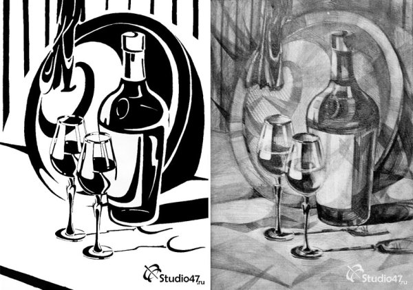 Декоративное рисование натюрморта