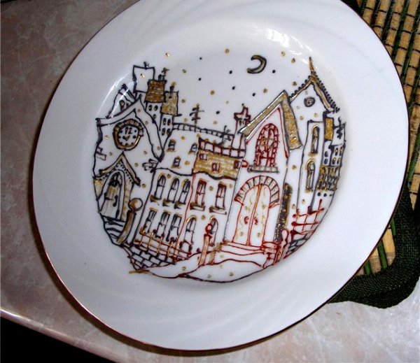 Тарелка Графика