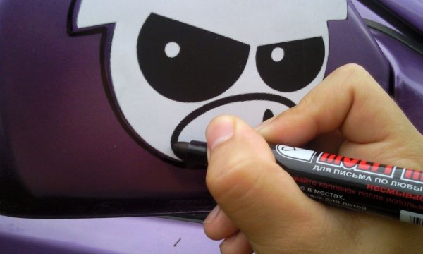 Рисовать маркерами машины