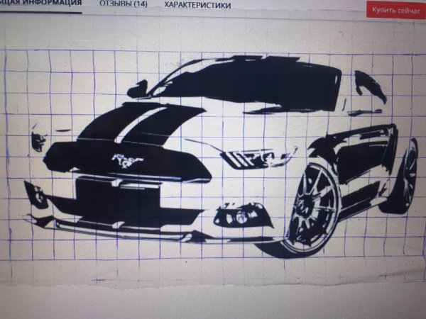 Рисунки маркерами машины