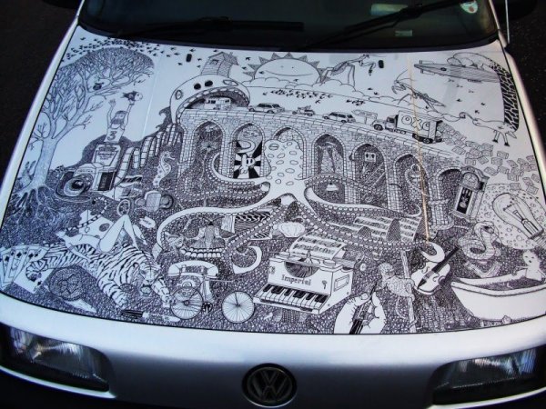 Расписанная машина