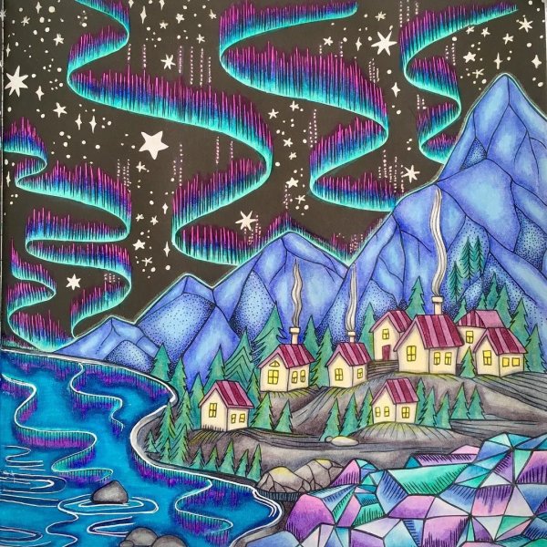 Раскрашивать Северное сияние