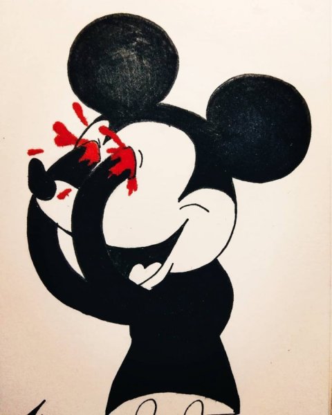Микки Маус скетч