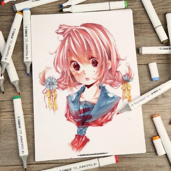 Рисунки маркерами