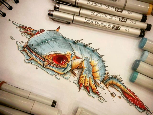 Рисование Копик маркерами