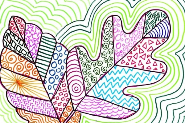 Пейзаж фломастерами