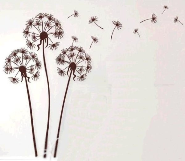 Одуванчик фломастером
