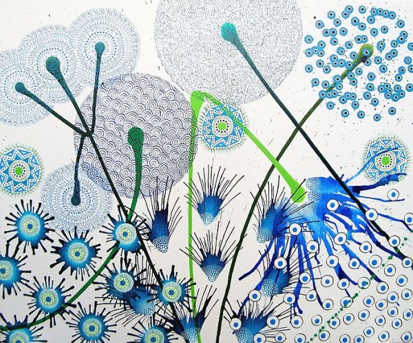 Стилизованные одуванчики