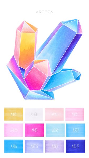 Кристалл маркерами