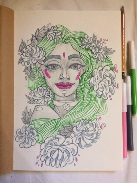 Рисунки в скетчбуке