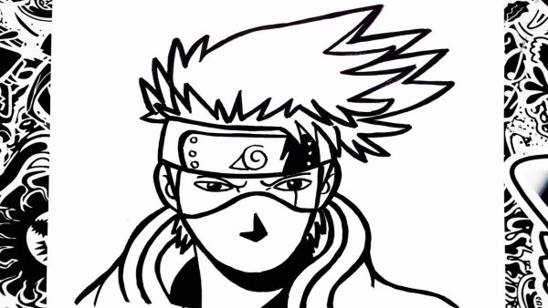 Нарисовать Наруто маркерами