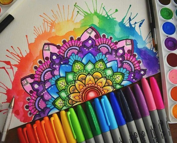 Красивые картины фломастерами