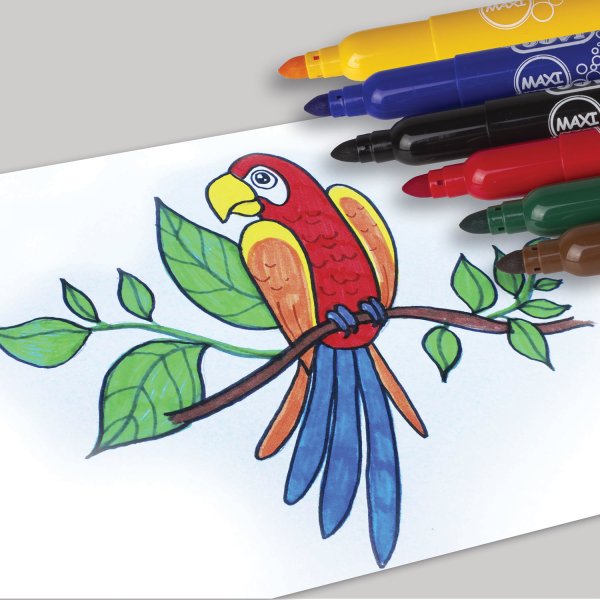 Фломастеры Jovi Maxi 6 цветов