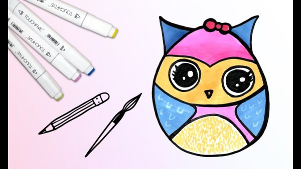 Простые рисунки маркерами Совунья